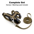 thumbnail image 2 of Plutus Pet Adjustable Cat Harness and Leash Set, Quick Release, Escape Proof Nylon Vest with Leather Trim for Kitten, Small Medium Large Cats, Brown, 2 of 7