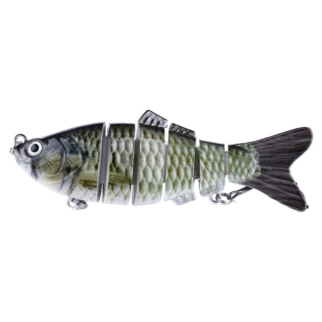 Hearth & Gear Hameçon 3D Forme de Poisson Réaliste Fournitures de Pêche pour Lac Rivière pour Amateurs de Pêche Débutants Lance-Pierre Rig Palourde Pochette Sac de Glace Cowboy Rig Flogger Fond de Glace pour Hommes