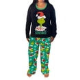 thumbnail image 2 of NIRHekf Christmas Grinnch Family Matching Pajamas Sets, Monster Grinnch Printed Crew Neck Loungewear Outfits, Ideal Xmas Gifts for Family.Size Women:XL, 2 of 7