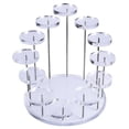 thumbnail image 5 of Soporte De Acrílico Para Joyería Soporte De Exhibición De Base Redonda De 12 Soportes De Exhibición De Anillo De Joyería Noticed HA024658-01, 5 of 5