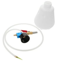 Car Brake Bleeding Equipment Tools Bleeder Bottle and Tube Kit White