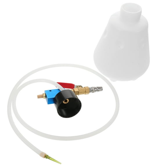 Car Brake Bleeding Equipment Tools Bleeder Bottle and Tube Kit White