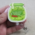 thumbnail image 3 of Emotional Support Pickles Badge Reel – Funny Pickle ID Clip for Nurses, Teachers, Mental Health Staff | Scrapheart, 3 of 6