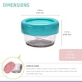 thumbnail image 4 of Melii Glass Baby Food Freezer Jars, Snack Container with Lids, BPA Free, Microwave & Dishwasher safe - 2oz, set of 12 - for Babies, Toddlers and Adults, 4 of 7