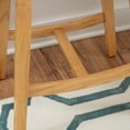 thumbnail image 3 of Linon Condal 26" Backless Wood Saddle Counter Stool, Set of 2, Natural, 3 of 9