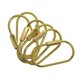 thumbnail image 1 of 2x6 Uds, Llavero De Bloqueo De Tornillo De Latón Duradero, Llavero, Anillo Colgante Artesanal Creativo Gloria Llavero de bloqueo de tornillo, 1 of 9