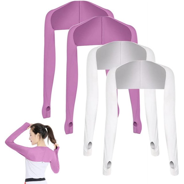 HUGFEGWE 4 Pcs Châle Rafraîchissant pour Femmes Manches de Bras Protection Solaire Châle pour Couvrir les Bras pour Femmes CJB91-79246