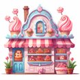 thumbnail image 1 of 5D DIY Taladro Postres Carrito 30x30cm Rosa, 1 of 9