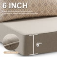 thumbnail image 2 of PARKWELL 4-Piece Outdoor Deep Seat Cushion Set, 22 x 24, Water Repellent, Fade Resistant, 6-Inch Thicken Deep Seat Bottom and Back Cushion for Chair, Sofa, and Couch, Beige Floral, 2 of 11