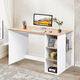 thumbnail image 1 of Escritorio de Computadora FurnitureR BRENTON MDF Blanco Haya, 1 of 7