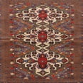 thumbnail image 1 of Ahgly Company Indoor Square Traditional Rust Pink Persian Area Rugs, 6' Square, 1 of 6