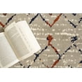 thumbnail image 5 of Furnish My Place Indoor Moroccan Geometric Print Rug with Jute Backing - 7 ft. 8 in. x 11 ft., Light Grey, Patterned, Area Rug for Living Room, Bedroom, Hallway, 5 of 9