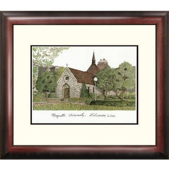 Marquette University Alumnus Framed Lithograph