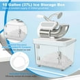 thumbnail image 5 of Costway 660LBS/H Commercial Ice Crusher with Dual Blades Safety On/Off Switch for Home White, 5 of 10