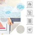 thumbnail image 3 of Yayeee Bath Rugs for Bathroom Floor Set of 2 Non Slip Fluffy Soft Absorbent Mat, White Simple Shapes, 3 of 7