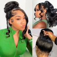 thumbnail image 1 of Pelucas con encaje frontal Beluck Body Wave 200 Density HD Lace, 1 of 6