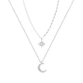 thumbnail image 4 of Minnieouse Collar de diamantes de imitación de doble capa para mujer, colgante de estrella para niñas, joyería de cristal para el cuello a la Type1 NO1, 4 of 6