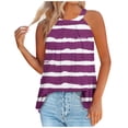 thumbnail image 1 of Womens Printed Round Neck Pullover Fashionable Casual Round Neck Strap Button Top, 1 of 4