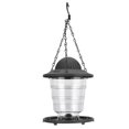 thumbnail image 1 of PavilionShaped Bird Feeder Transparent Hanging Bird Feeder with Wide Opening Movable Cover(Gray ), 1 of 5