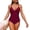A354 Wine, variant on Mifsaly Womens Tummy Control One Piece Swimsuit V Neck Ruched Wrap Front Bathing Suit Slim Fit Elegant Monokini for Beach Pool Party Summer Vacation L