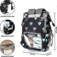 thumbnail image 3 of Cute Printing Diaper Bag Backpack For Mom Dad, Baby Care Waterproof Nappy Bag Changing Bag, 3 of 4