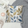 thumbnail image 2 of Nawypu  Gold Eucalyptus Leaf Pillow Covers , Spring Eucalyptus Watercolor Pillow Cases, Blue Gray Leaves Modern Throw Pillows Cover Decor Gifts for Bed Couch Sofa Living Room, 2 of 5