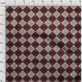 thumbnail image 3 of oneOone Cotton Flex Maroon Fabric Argyle Check Sewing Material Print Fabric By The Yard 40 Inches Wide, 3 of 4