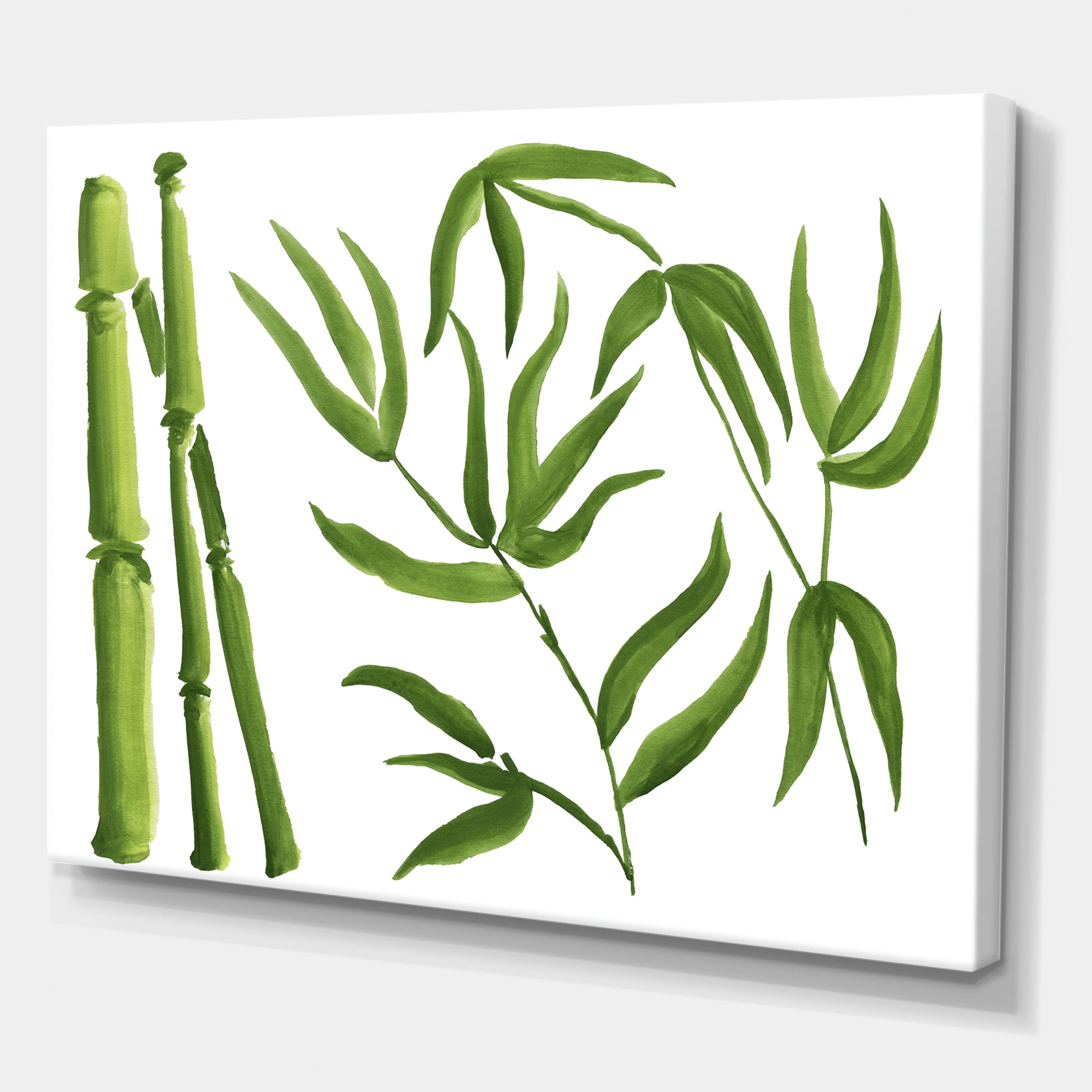 The Forest of Bamboo Branches IV 40 in x 30 in Painting Canvas Art Print, by Designart