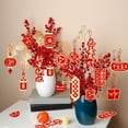 thumbnail image 2 of Mosey 1 Set New Year Pendant Red Envelopes Lanterns Shape Festive Hanging Ornament for New Year Home Decoration, 2 of 8