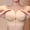 Khaki, variant on Women Front Hook Wireless Push Up Bra Removable Convertible Thin Straps Molded Padded Cups Built-in Boning No Show Seamless Shaping Bra Black 36