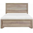 thumbnail image 3 of Full Size Premium Melamine Board Wooden Bedframe with Natural Finish for Bedroom (No Box Spring Needed), 3 of 6