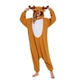thumbnail image 5 of Reindeer Onesie Adult CANASOUR Christmas Pajamas Polyester Animal Cosplay Suit Medium, 5 of 6