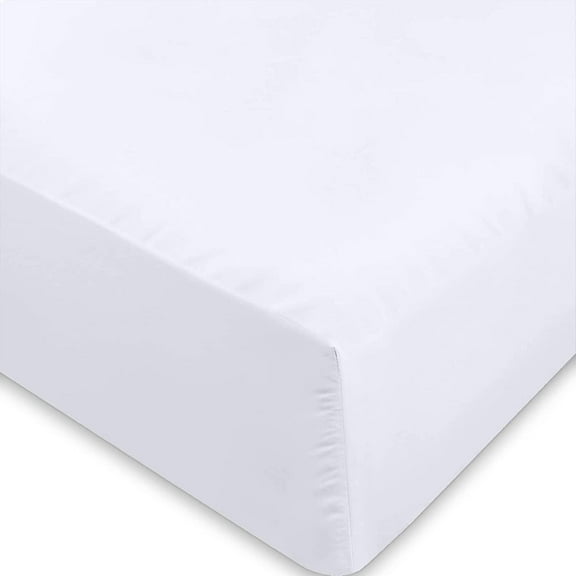 Pacific Linens Hotel Quality Soft 1800 Thread Count Poly-Cotton Twin Fitted Sheet, Deep Pocket