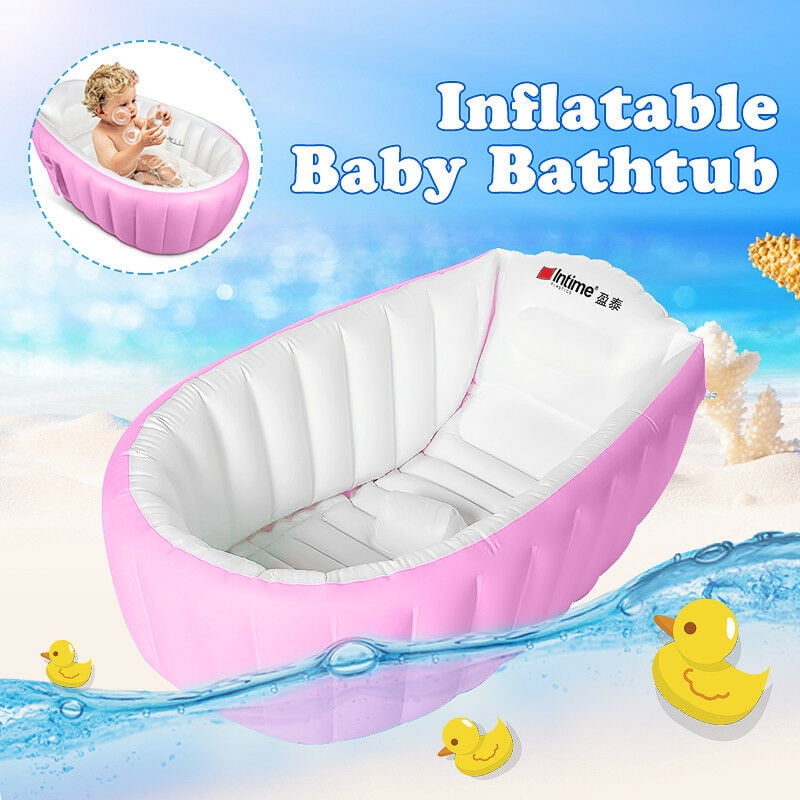 LNKOO Inflatable Baby Bathtub Bath Tub Foldable Air Swimming Pool Travel Shower Basin Seat Baths