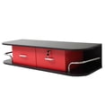 thumbnail image 4 of Reshable Wall Mount Styling Station, 2 Locking Drawers, SPA or Beauty Salon, Black & Red, 4 of 20