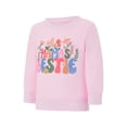 thumbnail image 4 of Mommy and Me Matching Outfits Letter Print Long Sleeve Crewneck Sweatshirt Pullover Tops, 4 of 10