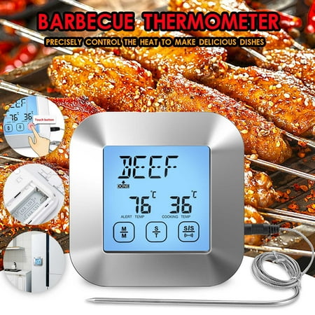 

WMYBD Gifts Electronic Screen Kitchen Meaty Food Thermometer Probe Type Water Temperature Needle