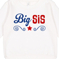 thumbnail image 3 of Inktastic Big Sis Patriotic Sister Toddler Sweatshirt, 3 of 4