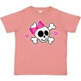 thumbnail image 3 of Inktastic Valentine Holiday Girls Skull Girls Toddler T-Shirt, 3 of 5