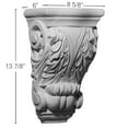 thumbnail image 2 of Ekena Millwork 8 5/8"W x 6"D x 13 7/8"H Leaf Corbel, 2 of 5