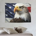 thumbnail image 4 of GOSMITH American Flag Tapestry Stars and Stripes Flag and Bald Eagle Wall Hanging Bedroom Living Room College Dorm Decoration Tapestry 40x30 Inch, 4 of 7
