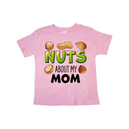 

Inktastic Nuts About My Mom Peanut Almond Pistachio Gift Toddler Boy or Toddler Girl T-Shirt
