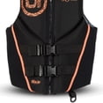 thumbnail image 4 of O'Brien Women's Traditional Neoprene USCGA Life Jacket with Zipper, Large, Black/Coral, 4 of 5