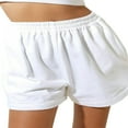 thumbnail image 3 of Women Loose Style Shorts Solid Color Elastic High Waist Sweatpants Pockets, 3 of 5