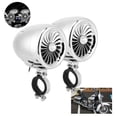 thumbnail image 2 of Altavoz para motocicleta M300 de 4 pulgadas, impermeable, ATV, Bluetooth, audio FM con amplificador de clase D incorporado de 300 W, cromado Jadeshay A, 2 of 8