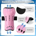 thumbnail image 3 of Hengguang 4 Pcs Soccer Shin Guards Set for Kids - Youth Protective Pads with 3 Pairs Socks, Lightweight Breathable Gear for Boys & Girls Ages 6-14, 3 of 7