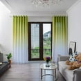 thumbnail image 1 of Linen Curtains 106 Inches Long Light Filtering Grommet Thermal Insulated Window Drape Noise Reducing Energy Efficient Single Panel for Bedroom Living Room Farmhouse 40 x 106 Inch Green, 1 of 7