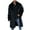 Black, variant on Men's Long Faux Fur Coat Single Breasted Warm Winter Trench Coat Fluffy Thick Overcoat White 10(XL)