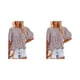 thumbnail image 1 of Camisa de Media manga Sonducket para mujer jersey con volantes blusa de encaje Negro talla S M L XL XXL 3XL, 1 of 1