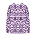 thumbnail image 5 of Amidoa Purple Women's Sweaters Cardigan Button up Long Sleeve Knit Retro Graphic Cardigans Cardigans for Women Trendy XL, 5 of 5